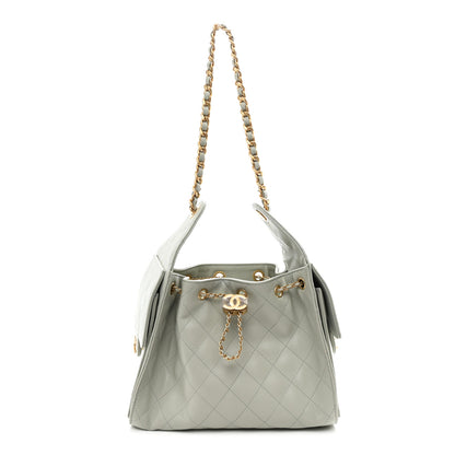 Chanel Caviar Quilted Small Chanel 25 Handbag Light Green 1 of 11