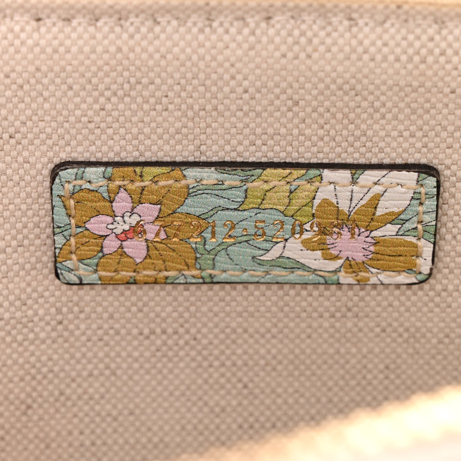 Gucci New Shangai Calfskin Tiger Savanah Web Mini Horsebit 1955 Top Handle Bag Chalky White Multicolor 7 of 10