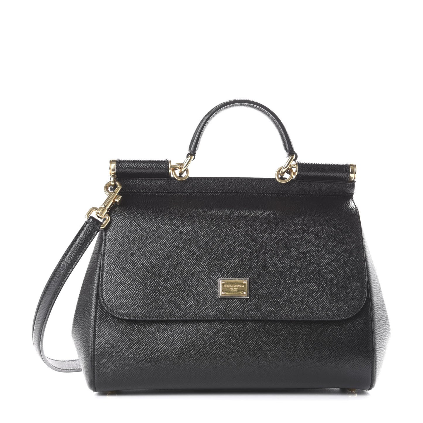 Dauphine Medium Miss Sicily Satchel Black