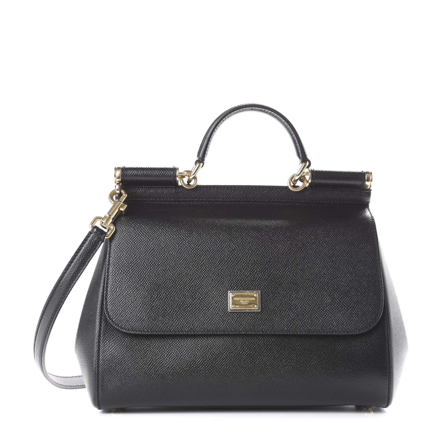 Dolce & Gabbana Dauphine Medium Miss Sicily Satchel Black 1 of 11