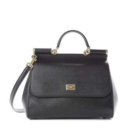 Dolce & Gabbana Dauphine Medium Miss Sicily Satchel Black 1 of 11