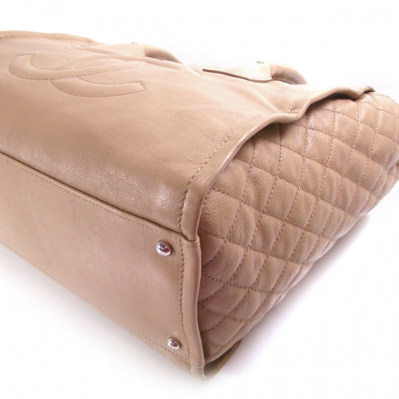 Chanel Leather Quilted Shopping Tote 5 of 13
