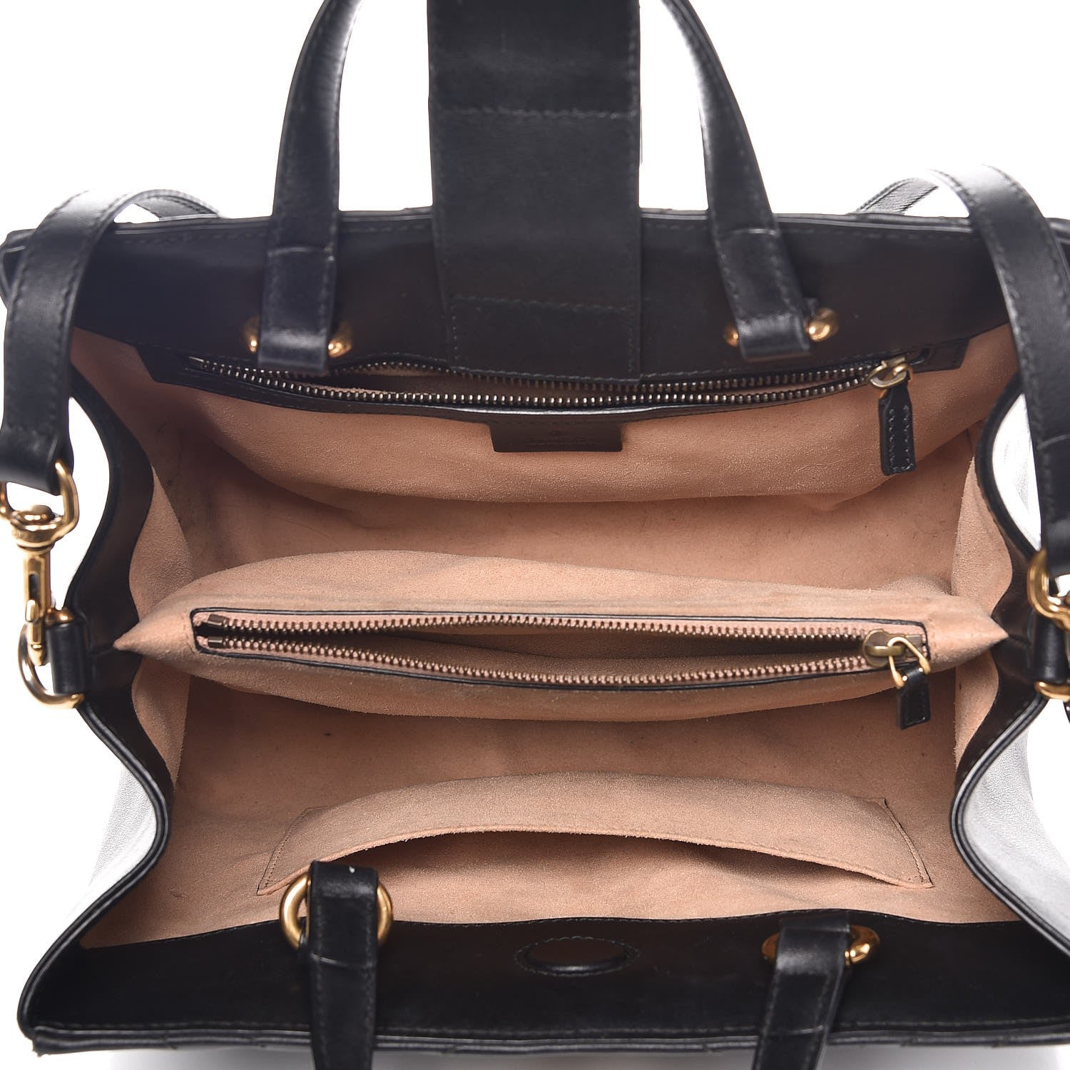 Gucci Calfskin Matelasse Small GG Marmont Tote Black 5 of 13