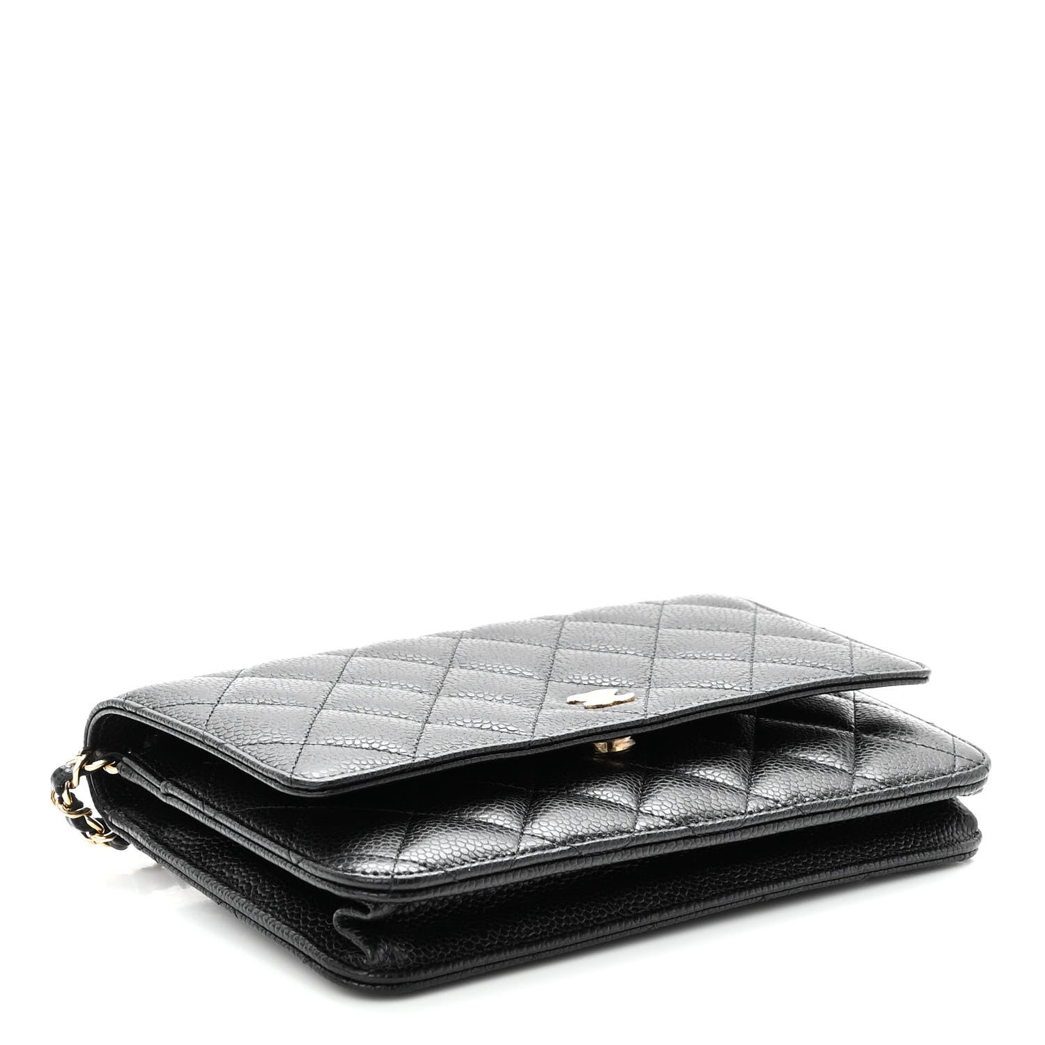 Chanel Caviar Quilted Wallet On Chain WOC Black 4 of 11