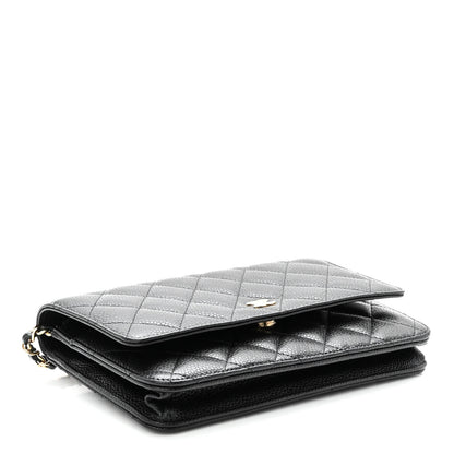 Chanel Caviar Quilted Wallet On Chain WOC Black 4 of 11
