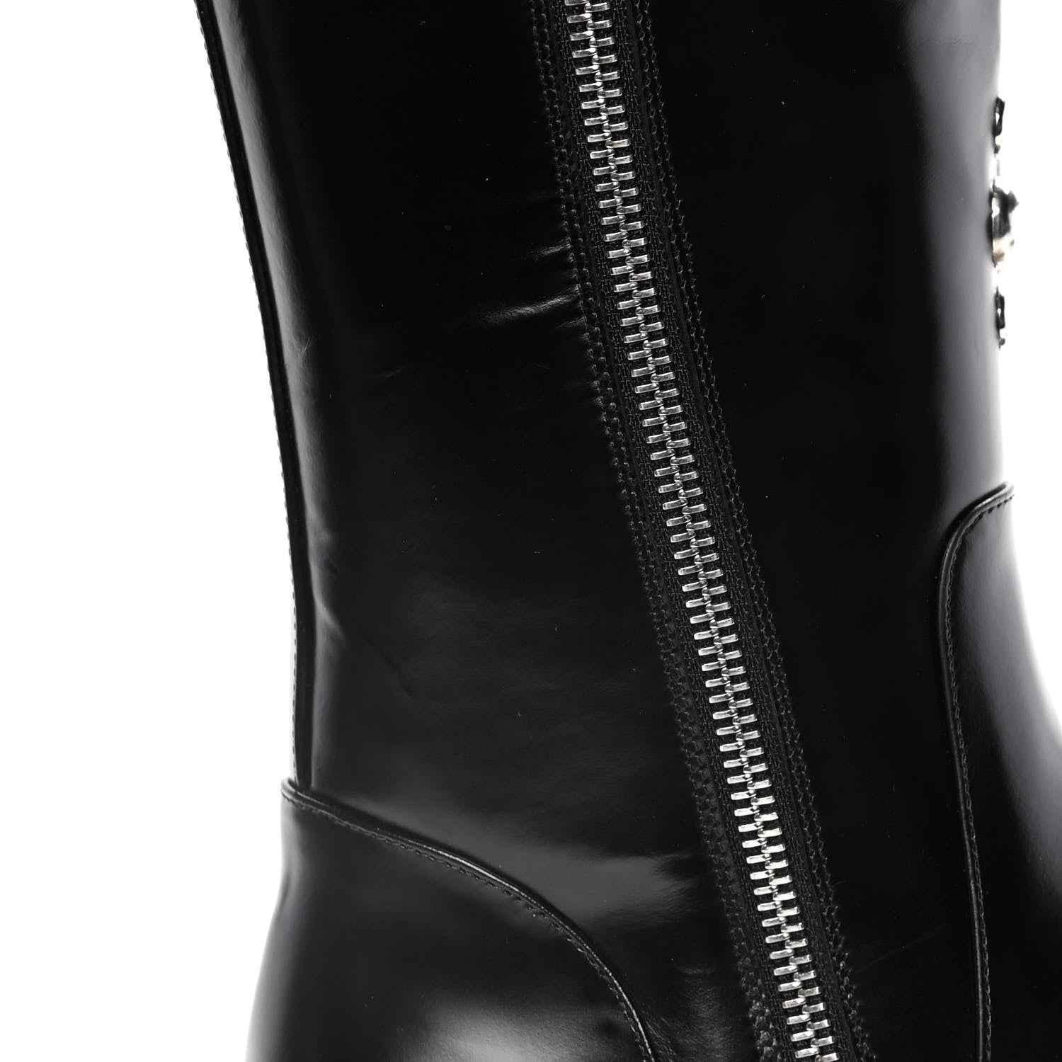 Saint Laurent Ketta Studded Babies 40 Brod Knee High Boots 35.5 Black 15 of 17