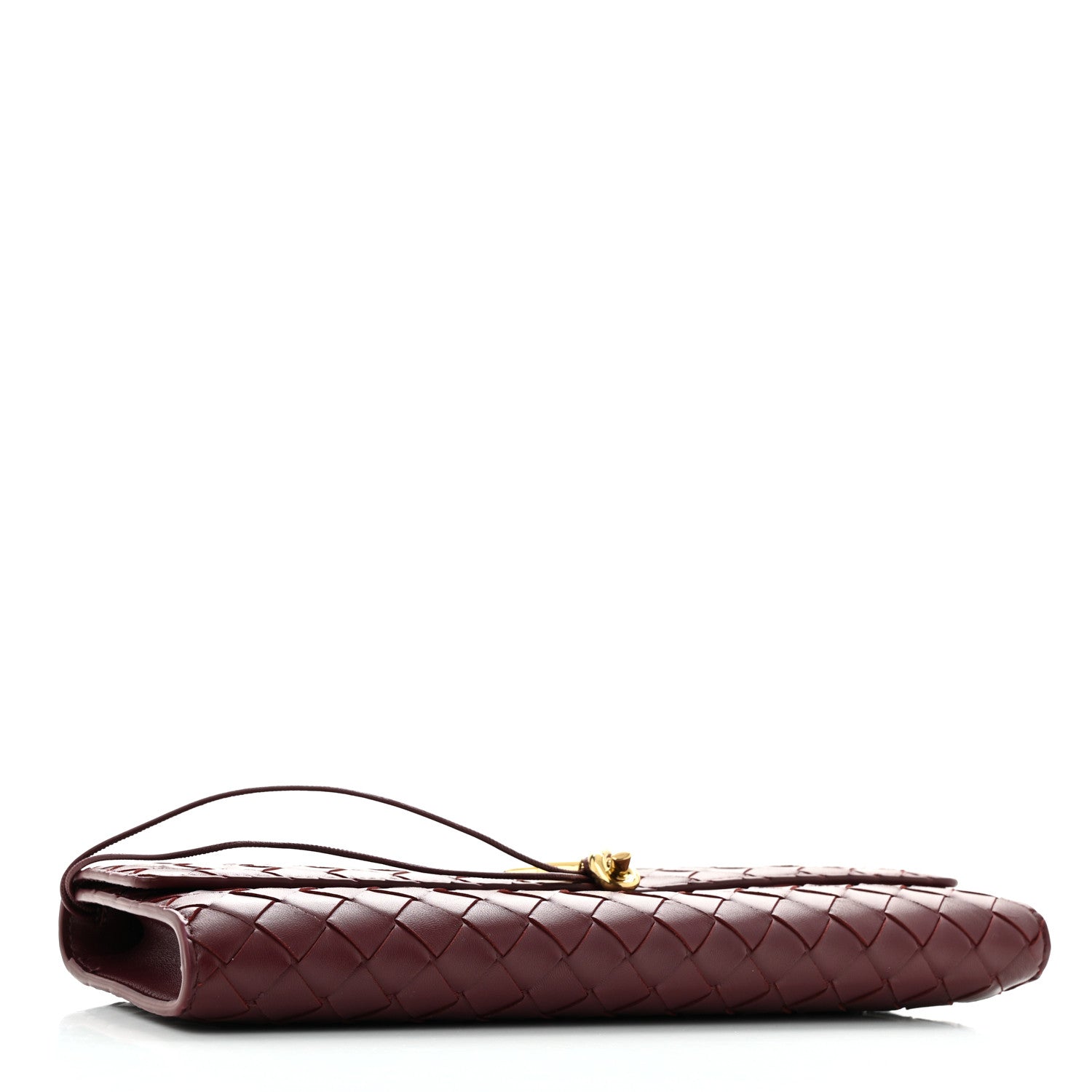 Bottega Veneta Nappa Intrecciato Long Andiamo Top Handle Clutch Barolo 4 of 10