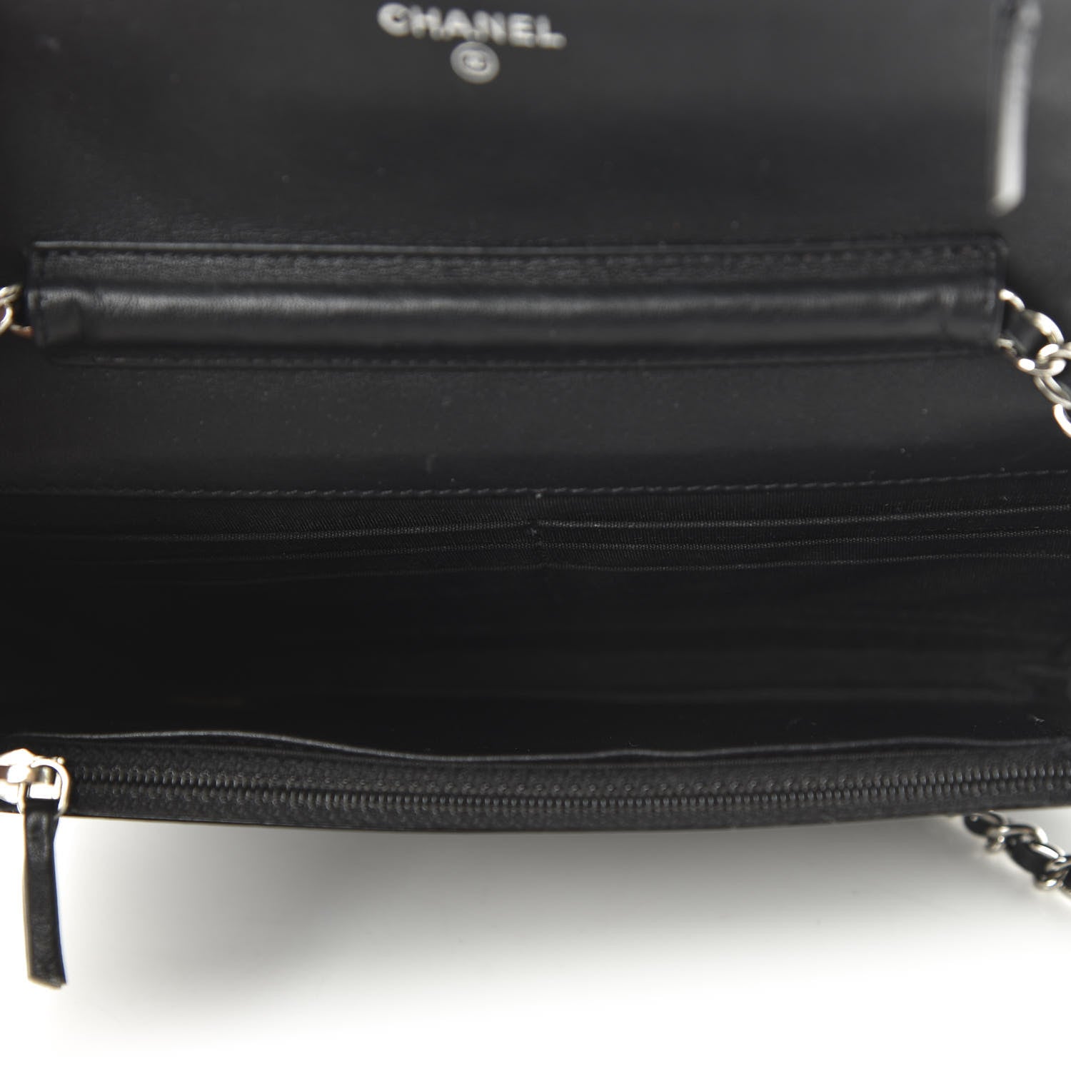 Chanel Patent Quilted Brilliant Wallet On Chain WOC Black 5 of 11