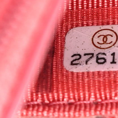 Chanel Tweed Quilted Reissue Wallet On Chain WOC Pink 8 of 12