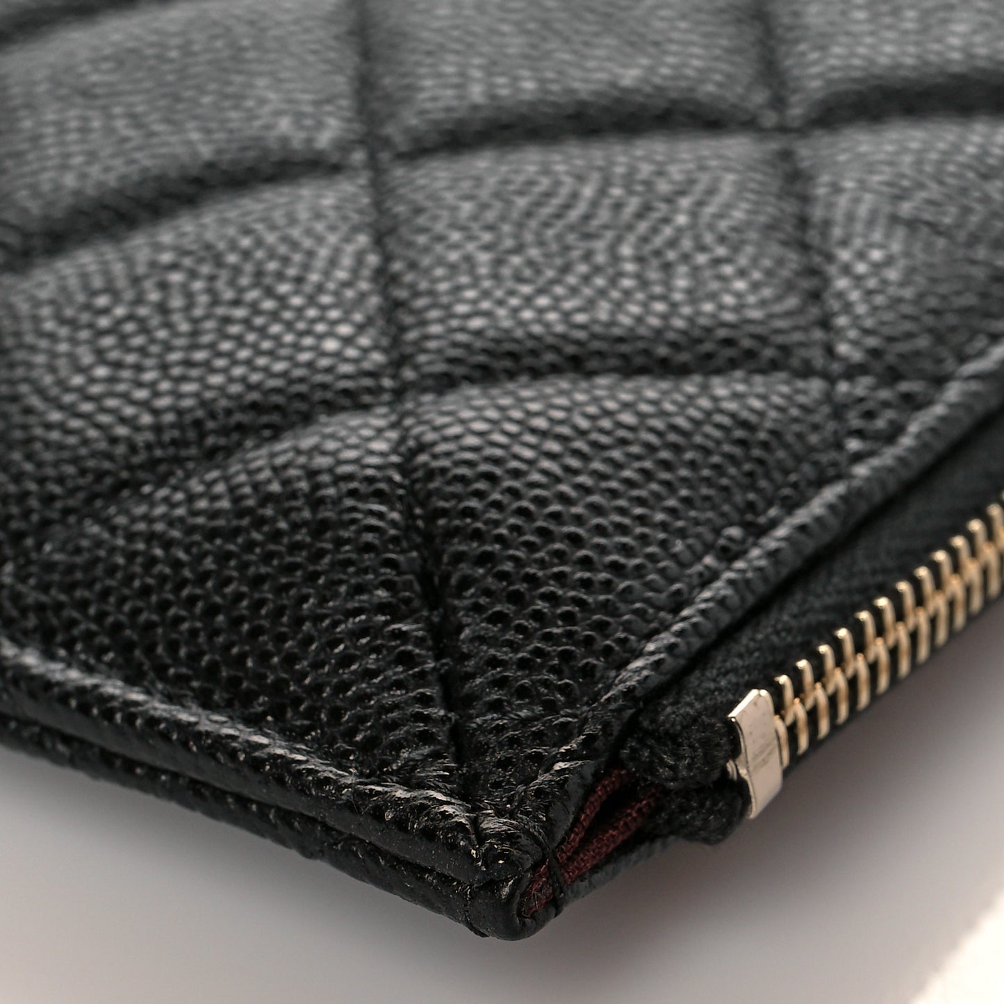 Caviar Quilted Classic iPhone Pouch Black