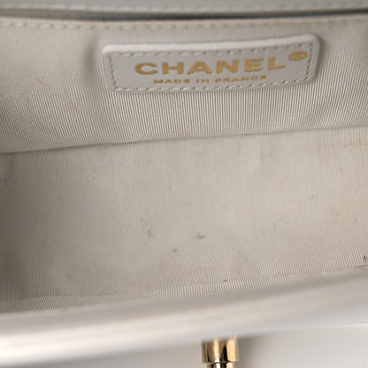 Chanel Calfskin Quilted Small Boy Flap White 13 of 15