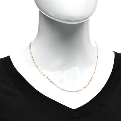 Tiffany 18K Yellow Gold Oval Link Chain Necklace 18" 2 of 4