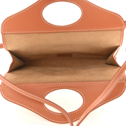 Burberry Canvas Calfskin Pocket Crossbody Bag Tan 5 of 8
