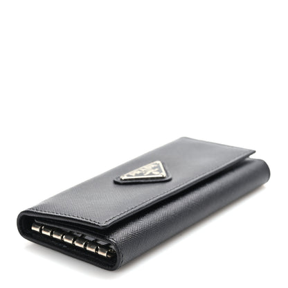 Prada Saffiano Metal 6 Key Holder Black 4 of 8