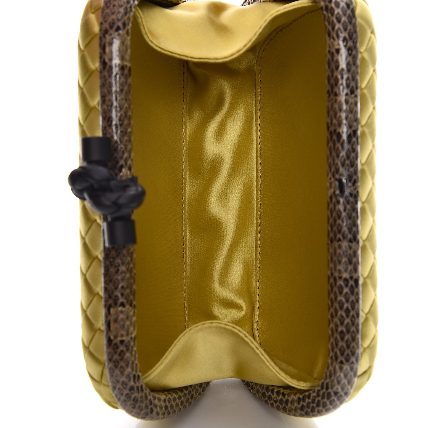 Satin Intreccio Impero Ayers Knot Clutch Duchesse