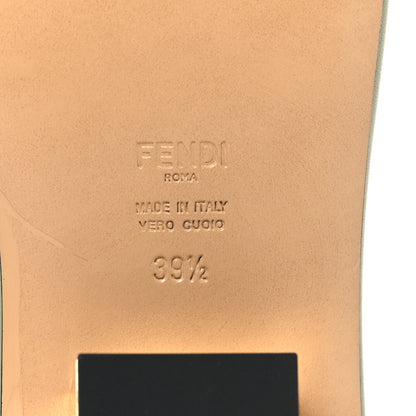 Fendi Nappa Baguette 60mm Slide Sandals 39.5 Musk 7 of 9
