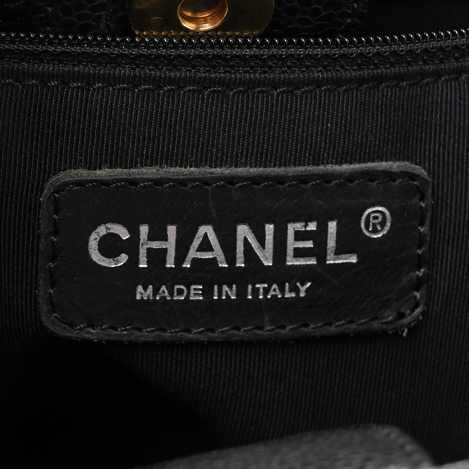 Chanel Caviar Quilted Petit Shopping Tote PST Black 6 of 14