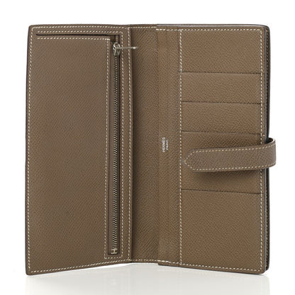Hermes Epsom Bearn Gusset Wallet Etoupe 5 of 10