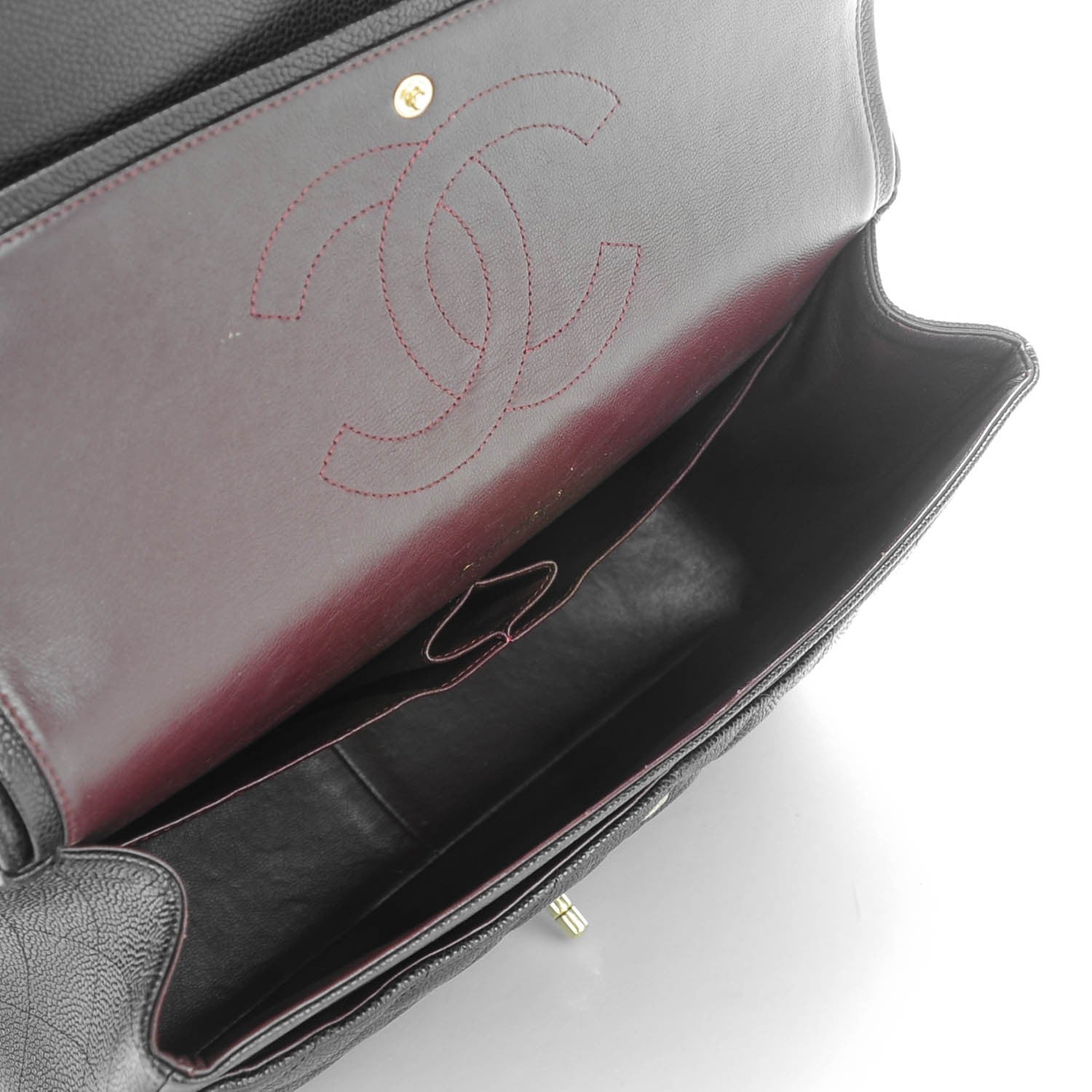 Chanel Caviar Quilted Maxi Double Flap Black 5 of 10
