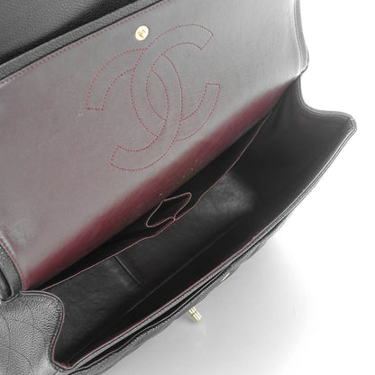 Chanel Caviar Quilted Maxi Double Flap Black 5 of 10