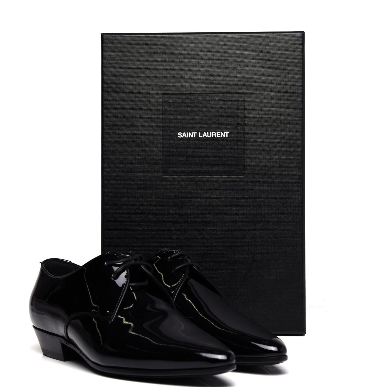 Saint Laurent Patent Calfskin Jonas Derby 36.5 Black 11 of 11