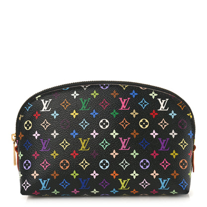 Louis Vuitton Monogram Multicolor Cosmetic Pouch Black Grenade 1 of 8