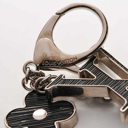 Louis Vuitton Fleur d'Epi Bag Charm Black 4 of 5