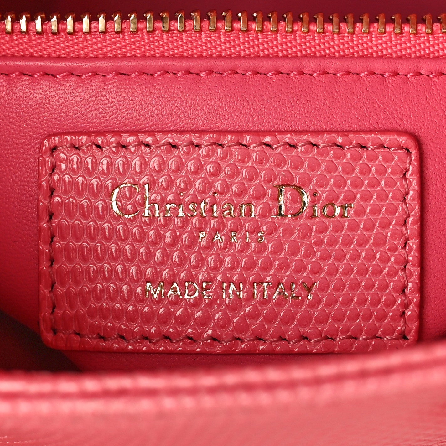 Christian Dior Lizard Mini Lady Dior Pink 6 of 9
