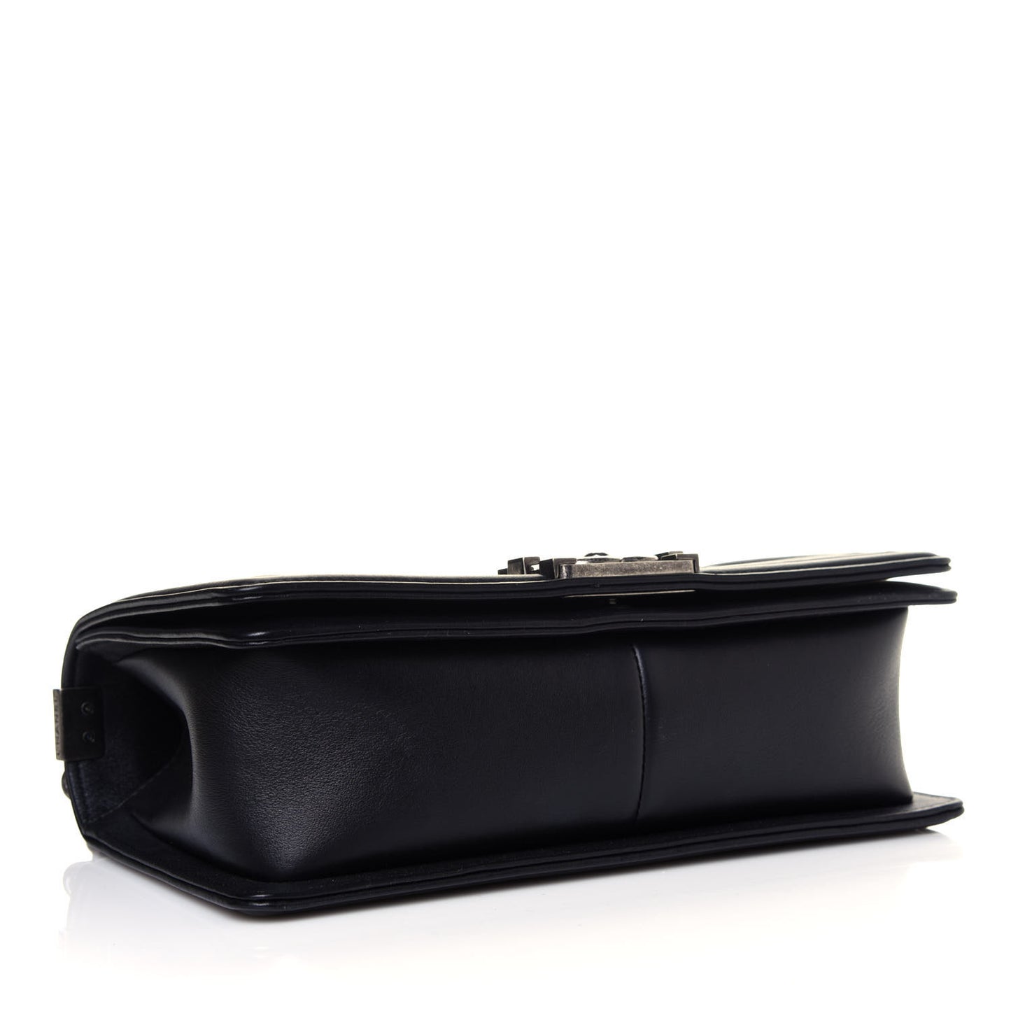 Calfskin Quilted Medium Boy Flap Black