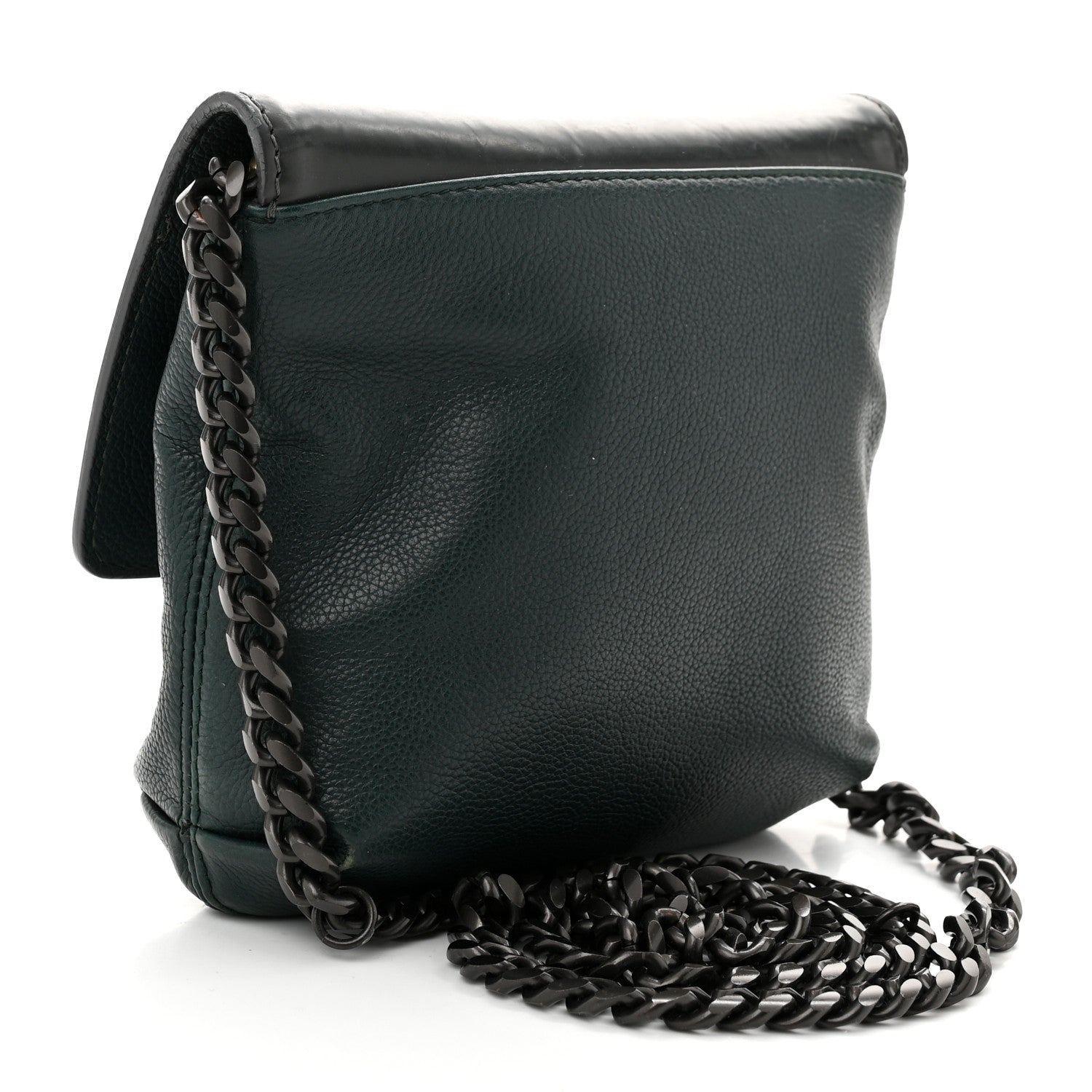 Lanvin Calfskin Mini Happy Edgy Crossbody Green 3 of 9