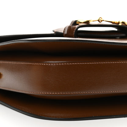 Gucci Azalea Calfskin Horsebit 1955 Shoulder Bag Brown Sugar 9 of 12