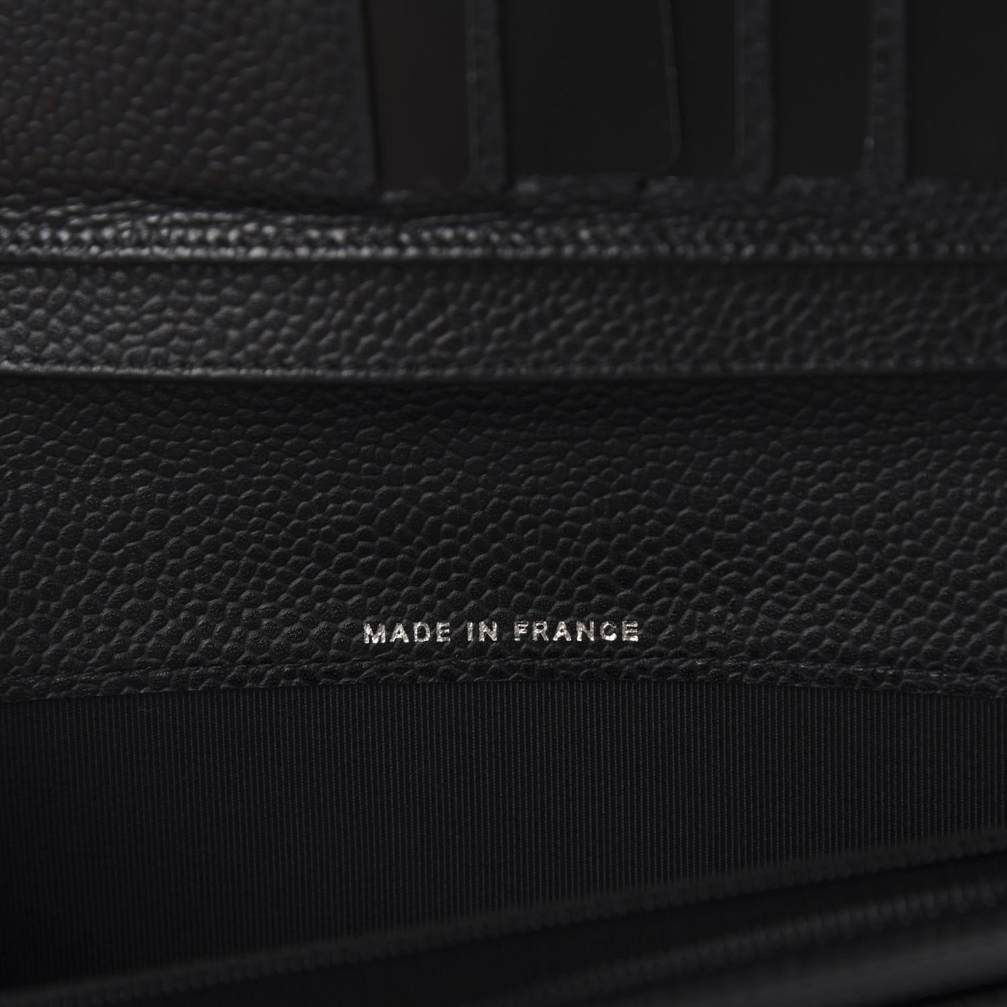 Caviar Quilted Yen Wallet Black