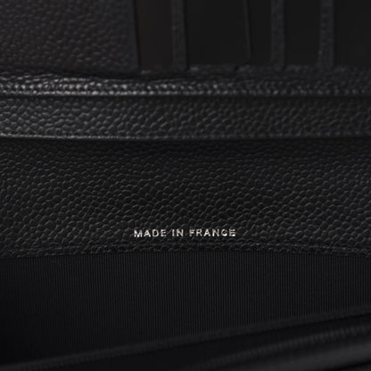 Chanel Caviar Quilted Yen Wallet Black 11 of 17