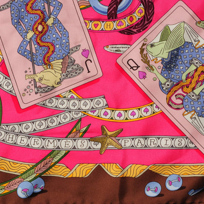 Hermes Silk Dame de Coeur A Vous L'Honneur Scarf 90 4 of 8