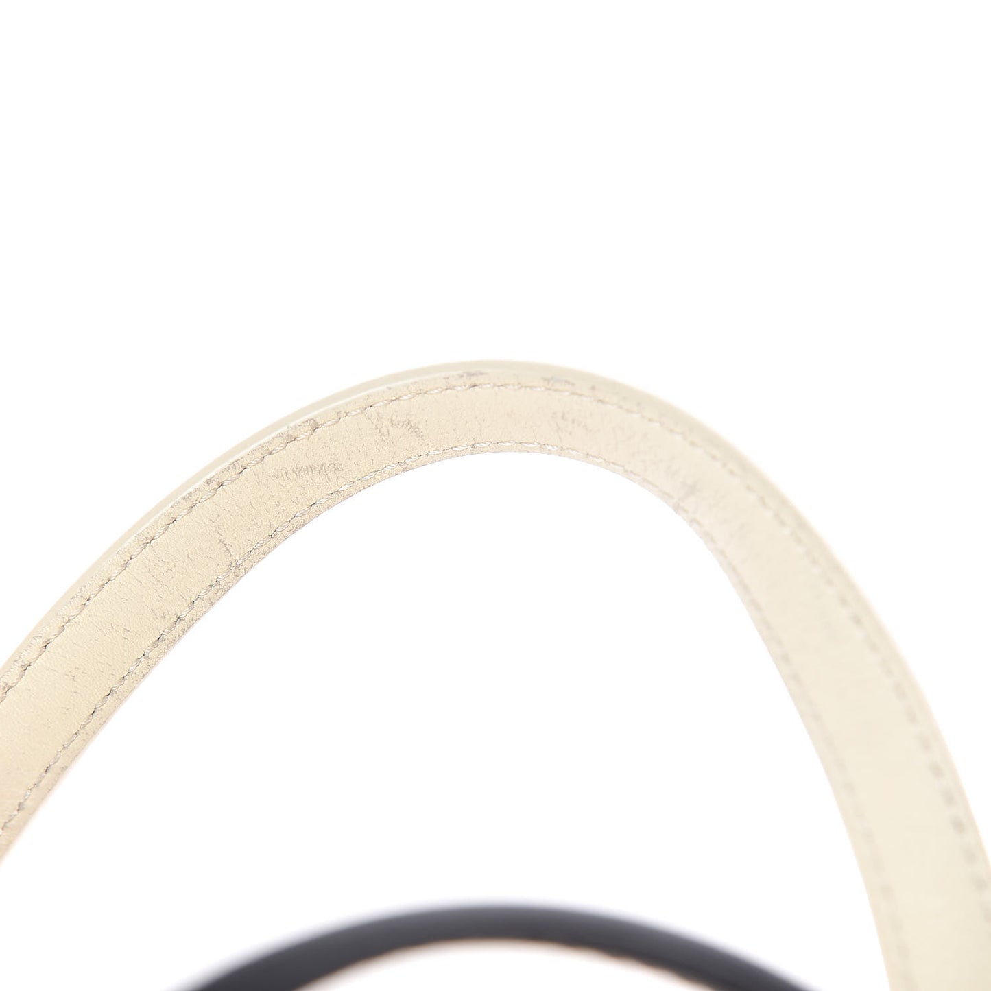 Calfskin Quilted Feather Weight Bowling Bag Black Beige