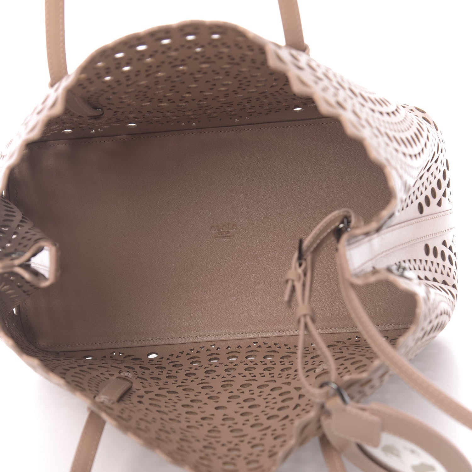 Alaia Calfskin Vienne Mina 32 Bag Caramel 5 of 10