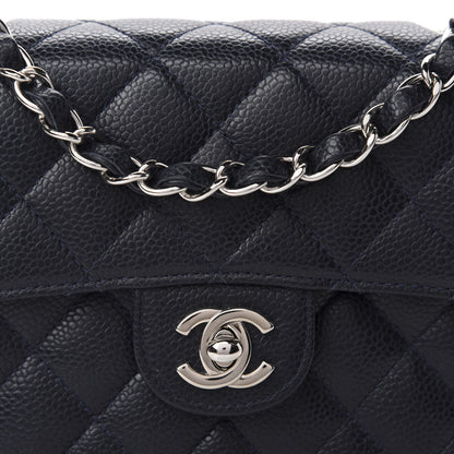 Chanel Caviar Quilted Mini Square Flap Navy 11 of 11