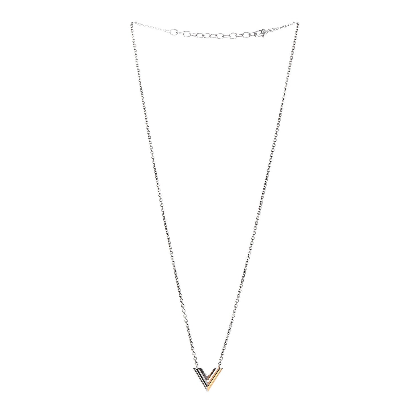 Essential V Necklace Silver