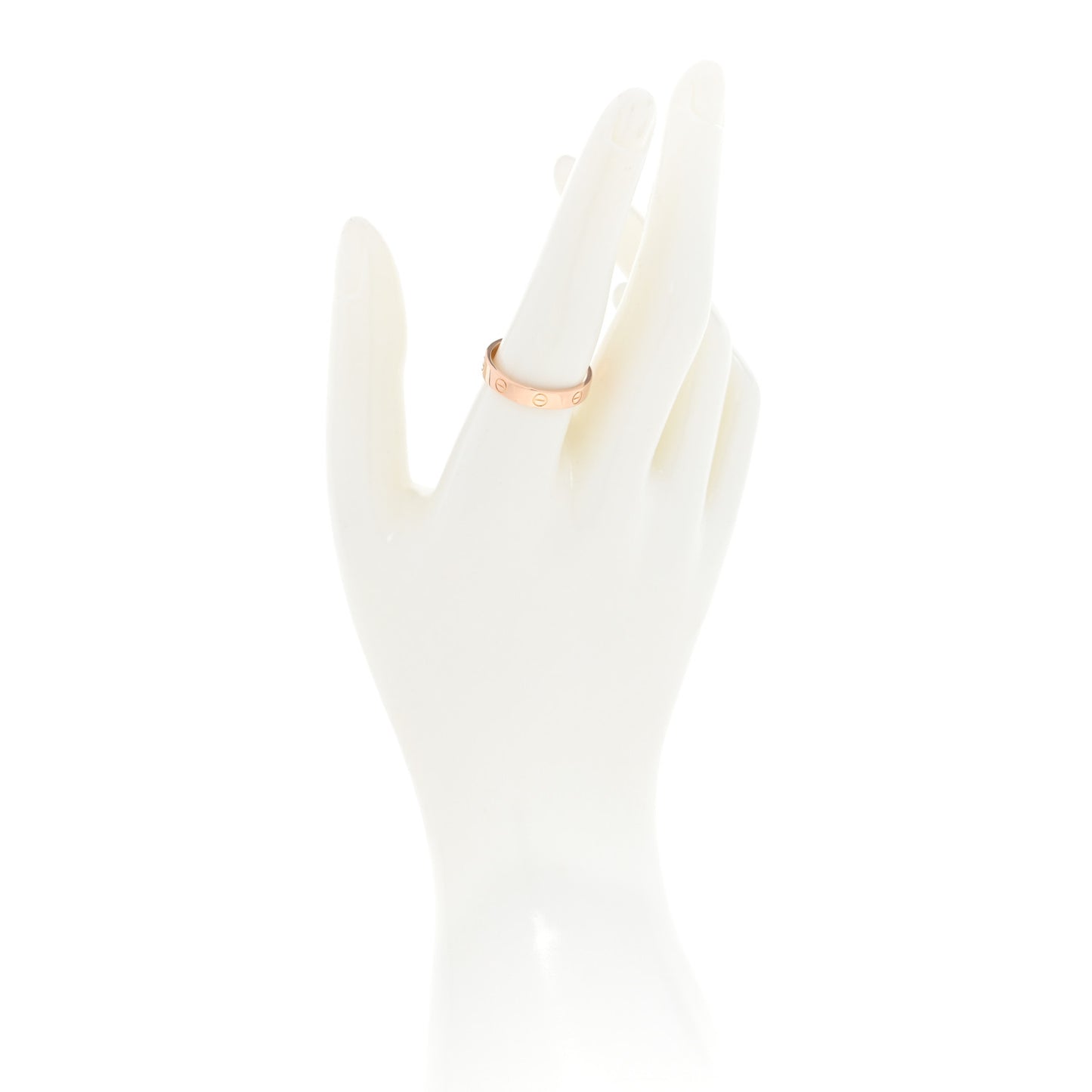 18K Pink Gold 3.5mm LOVE Wedding Band Ring 59 8.75