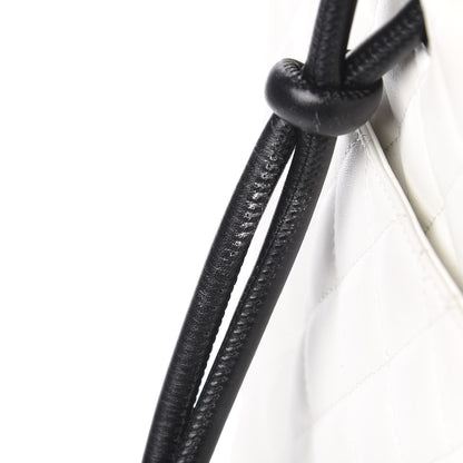 Chanel Calfskin Quilted Large Cambon Tote White Black 13 of 18