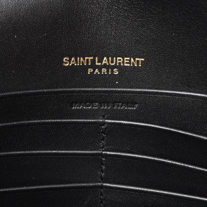 Saint Laurent Smooth Calfskin Classic Monogram Kate Tassel Chain Wallet Black 7 of 7