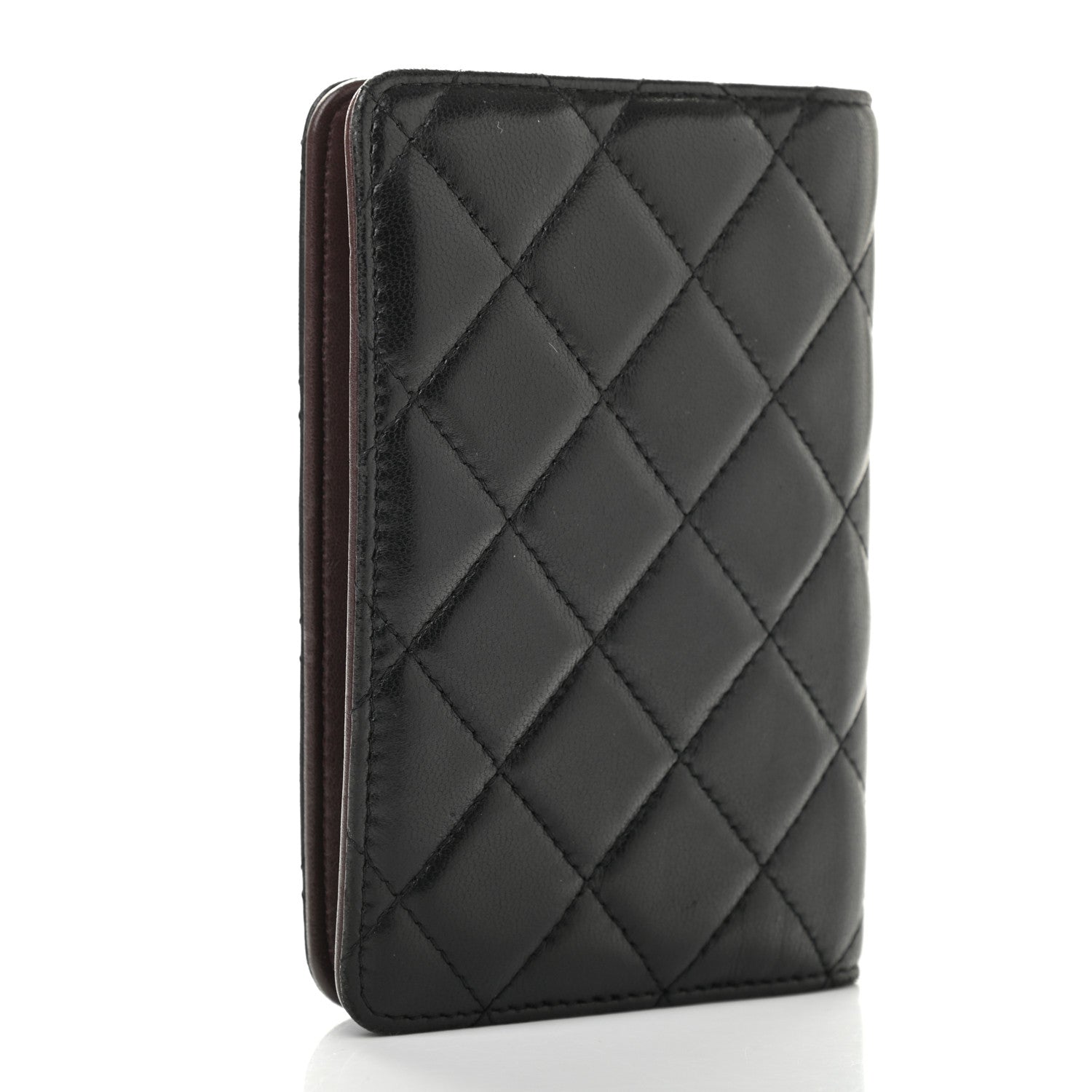 Chanel Lambskin Quilted Small Agenda Cover Black 3 of 15