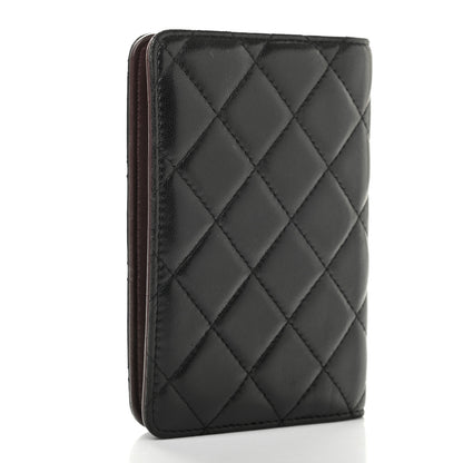 Chanel Lambskin Quilted Small Agenda Cover Black 3 of 15