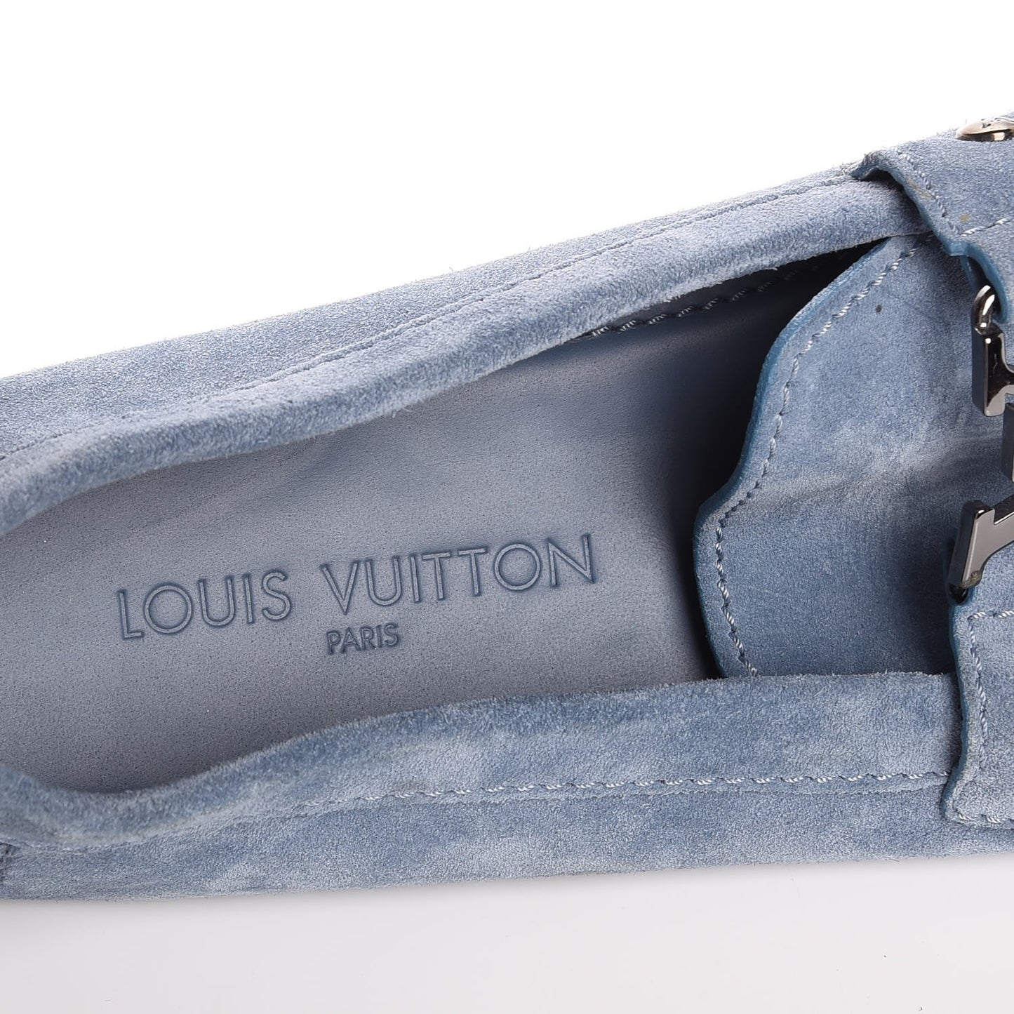 Mens Suede Monte Carlo Loafers 9 Blue