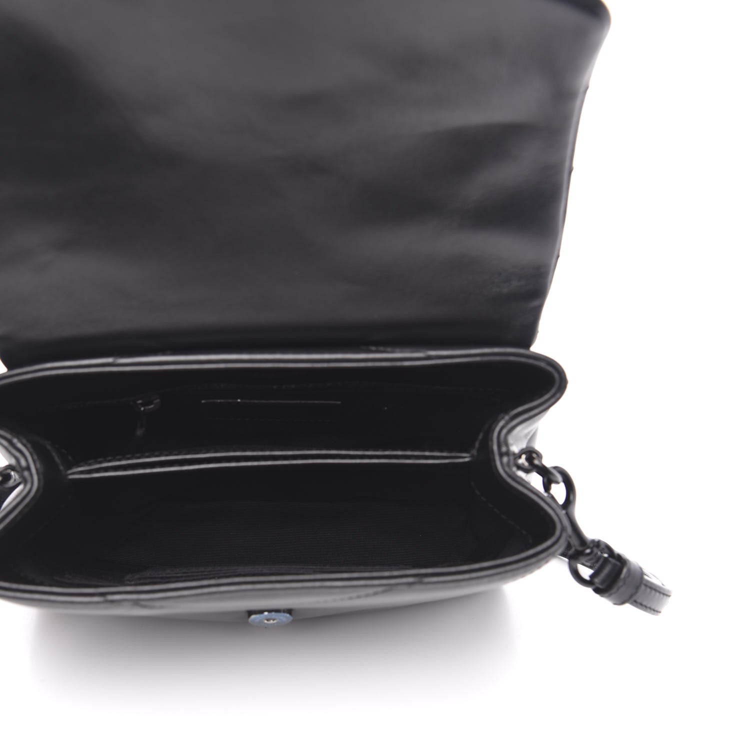 Saint Laurent Calfskin Y Quilted Monogram Toy Loulou Crossbody Bag Black 5 of 10