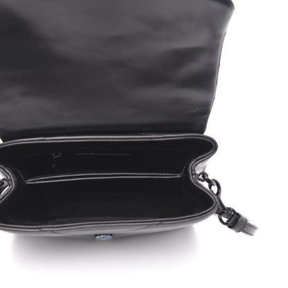 Saint Laurent Calfskin Y Quilted Monogram Toy Loulou Crossbody Bag Black 5 of 10
