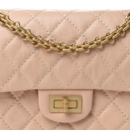 Chanel Aged Calfskin Quilted 2.55 Reissue Mini Flap Beige 10 of 11