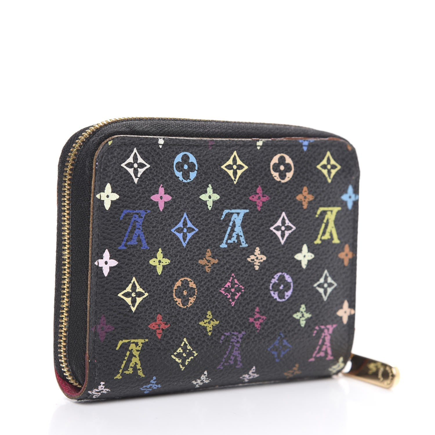 Louis Vuitton Monogram Multicolor Zippy Coin Purse Black Grenade 3 of 11