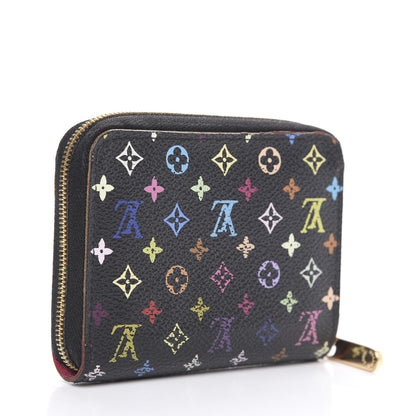 Louis Vuitton Monogram Multicolor Zippy Coin Purse Black Grenade 3 of 11