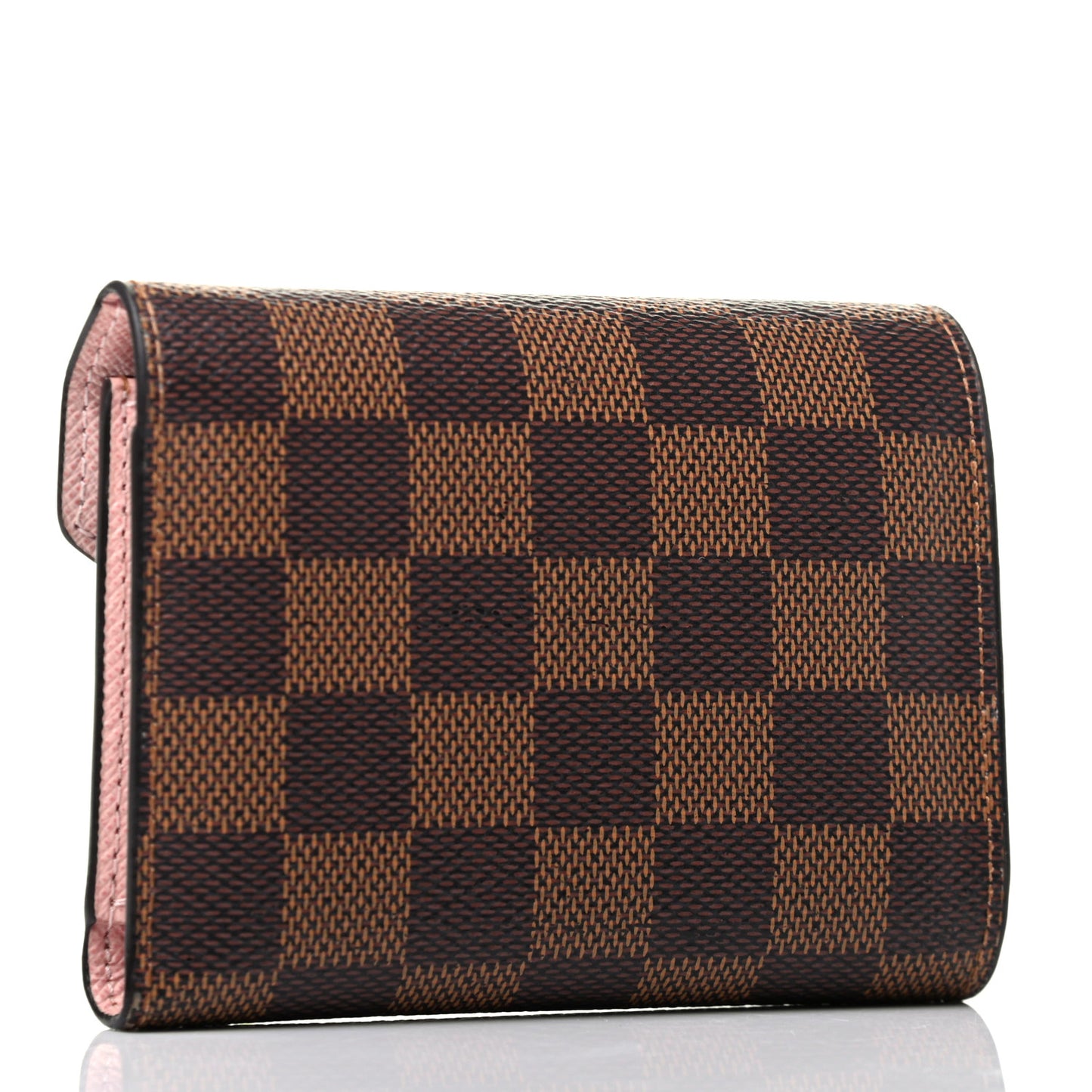 Damier Ebene Victorine Wallet Rose Ballerine